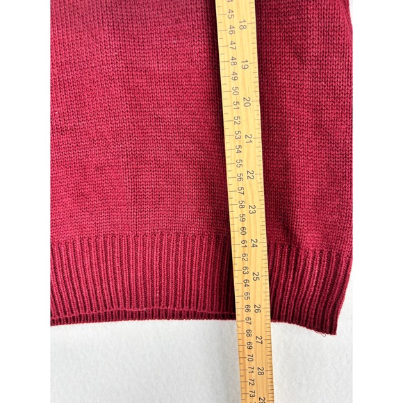 BoohooMAN Men's Reindeer Christmas Sweater Red White Black Size M - Picture 8 of 11